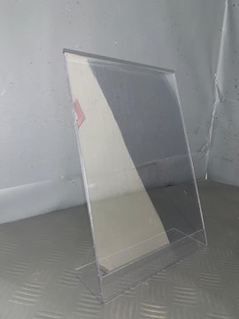 Display A4 de mesa Policristal modelo L VERTICAL