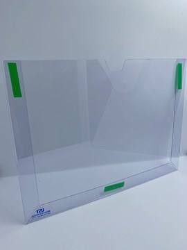 Display de parede PVC acetato A4 modelo envelope HORIZONTAL
